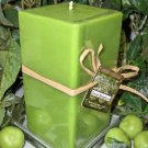 Green Tomatoes Fruity Scented Square Pillar Candle 26 Oz.