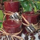 Mulberry Scented Round Pillar Set of 3 (13,16 and 23 Oz. Size)