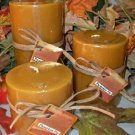 Pumpkin Pie Scented Round Pillar Set of 3 (13,16 and 23 Oz. Size)