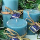 Relaxation Aromatherapy Scented Round Pillar Set of 3 (13,16 and 23 Oz. Size)