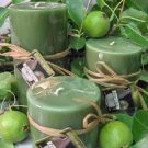 Pear Glace Scented Round Pillar Set of 3 (13,16 and 23 Oz. Size)