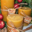 Baked Apple Pie Scented Round Pillar Set of 3 (13,16 and 23 Oz. Size)