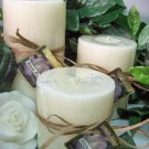 White Rose Scented Round Pillar Set of 3 (13,16 and 23 Oz. Size)
