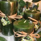 Lime Scented Round Pillar Set of 3 (13,16 and 23 Oz. Size)