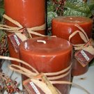 Carrot Cake Scented Round Pillar Set of 3 (13,16 and 23 Oz. Size)