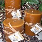 Amaretto Coffee Scented Round Pillar Set of 3 (13,16 and 23 Oz. Size)