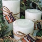 Evergreen Citrus Scented Round Pillar Set of 3 (13,16 and 23 Oz. Size)