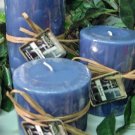 Refreshing Aromatherapy Scented Round Pillar Set of 3 (13,16 and 23 Oz. Size)