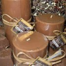 Dark Chocolate Scented Round Pillar Set of 3 (13,16 and 23 Oz. Size)