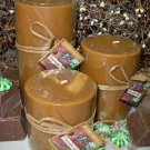 Chocolate Mint Scented Round Pillar Set of 3 (13,16 and 23 Oz. Size)