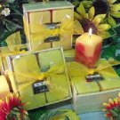Sunflower Scented Square Votive 4-piece Gift Set