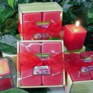 Plumeria Scented Square Votive 4-piece Gift Set