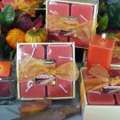 Pumpkin Spice Scented Square Votive 4-piece Gift Set