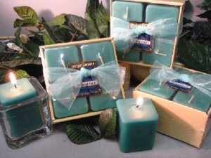 Relaxation Aromatherapy Scented Square Votive 4-piece Gift Set