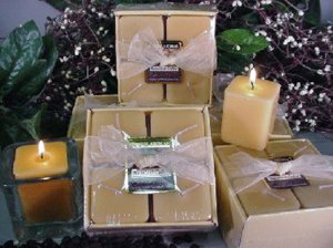 Hazelnut Coffee Scented Square Votive 4-piece Gift Set