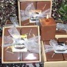 Cafe Mocha Scented Square Votive 4-piece Gift Set