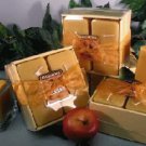 Baked Apple Pie Scented Square Votive 4-piece Gift Set