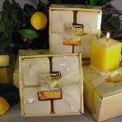 Lemon Meringue Scented Square Votive 4-piece Gift Set
