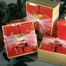 Papaya Scented Square Votive 4-piece Gift Set