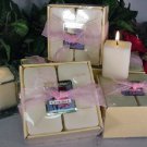 Carnation Scented Square Votive 4-piece Gift Set