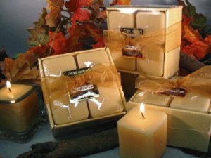 Spiced Cookie Scented Square Votive 4-piece Gift Set