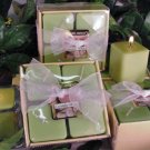 Cucumber Melon Scented Square Votive 4-piece Gift Set