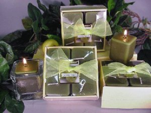 Granny Smith Apple Scented Square Votive 4-piece Gift Set