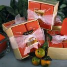 Tangerine Scented Square Votive 4-piece Gift Set