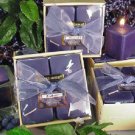 Blueberry Scented Square Votive 4-piece Gift Set