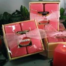 Pink Grapefruit Scented Square Votive 4-piece Gift Set