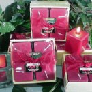 Cranberry Scented Square Votive 4-piece Gift Set