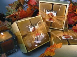 Gingerbread Scented Square Votive 4-piece Gift Set