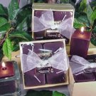 Patchouli Scented Square Votive 4-piece Gift Set