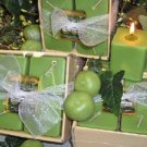 Green Tomatoes Scented Square Votive 4-piece Gift Set