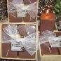 Chocolate Raspberry Scented Square Votive 4-piece Gift Set