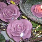 3"" Lavender Scented Rose Floating Candle (3 Pack)