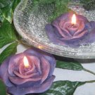 3"" Night Blue Rose Scented Floating Candle (3 Pack)