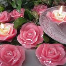 3"" Pink Rose Scented Floating Candle (3 Pack)