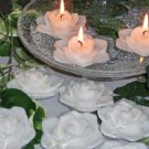 White Gardenia Flower- Gardenia Scented Floating Candle (3 Pack)