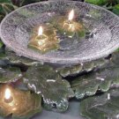 Oak Leaf Green Floating Candle