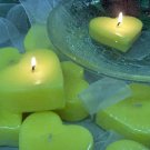 Floating Heart - Yellow Scented Floating Candle (3 Pack)