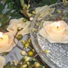 Cream Magnolia Flower- Magnolia Scented Floating Candle (3 Pack)