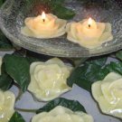 Light Yellow Magnolia Flower- Magnolia Scented Floating Candle (3 Pack)