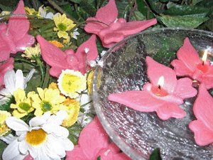 Floating Butterfly - Soft Pink Floral Scented Candle (3 Pack)