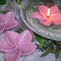 Lavender Plumeria Flower- Lavender Scented Floating Candle (3 Pack)