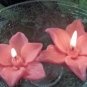 Pink Freesia Flower- Floral Scented Floating Candle (3 Pack)