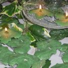 Maple Leaves Green Floating Candles (3 Pack)