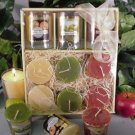 Apple Scented Tumbler w/ Refills Votive Gift Sets (3 Pack Wrapped)