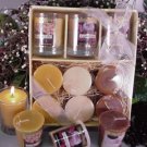 Coffee Scented Tumbler w/ Refills Votive Gift Sets (3 Pack Wrapped)
