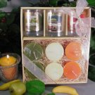 Fruit Scented Tumbler w/ Refills Votive Gift Sets (3 Pack Wrapped)